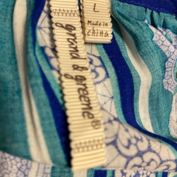 Grand & Greene Blue Embellished 3/4 Sleeve Blouse
BIN 1 - Picture 2 of 6